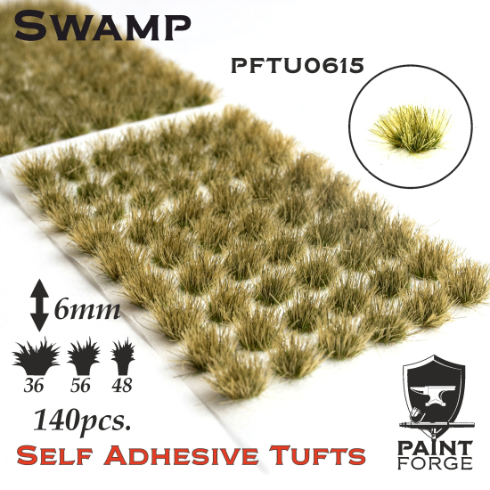 Paint Forge kępki trawki Swamp - 140sztuk / 6mm